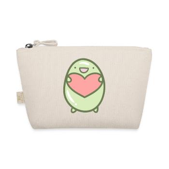 Süße Bohne Valentinstag - Bio-Täschchen - Natur - Vorne