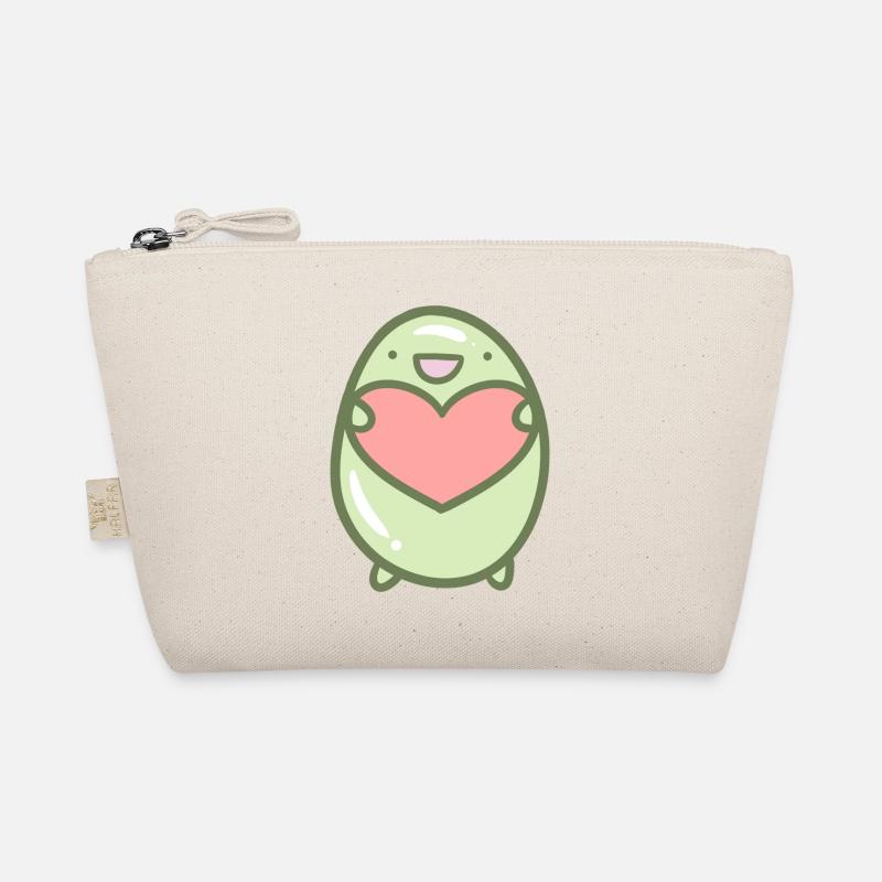 Süße Bohne Valentinstag - Bio-Täschchen - Natur