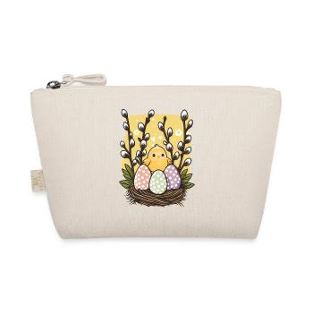 Easter eggs and willow twigs - Organic Pouch - nature - Front