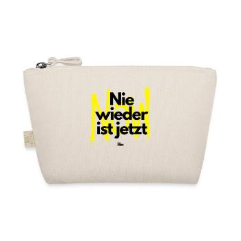 Nie wieder ist jetzt - Bio-Täschchen - Natur - Vorne