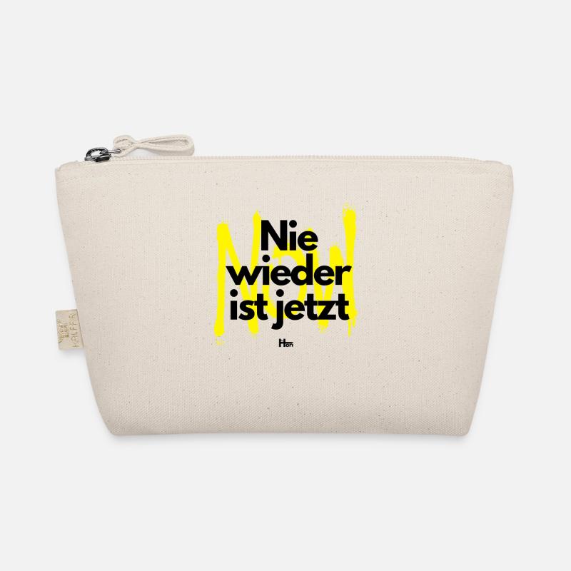Nie wieder ist jetzt - Bio-Täschchen - Natur