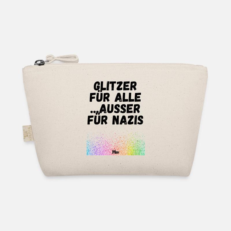 Glitzer für alle - Bio-Täschchen - Natur