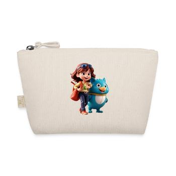 Fille avec compagnon amical - Trousse biologique - nature - Devant
