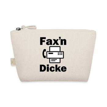 FAX'N DICKE ALTES FAXGERÄT - Bio-Täschchen - Natur - Vorne