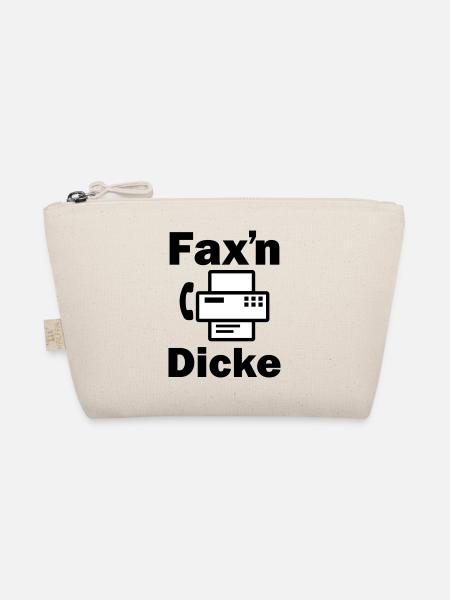 FAX'N DICKE ALTES FAXGERÄT - Bio-Täschchen - Natur