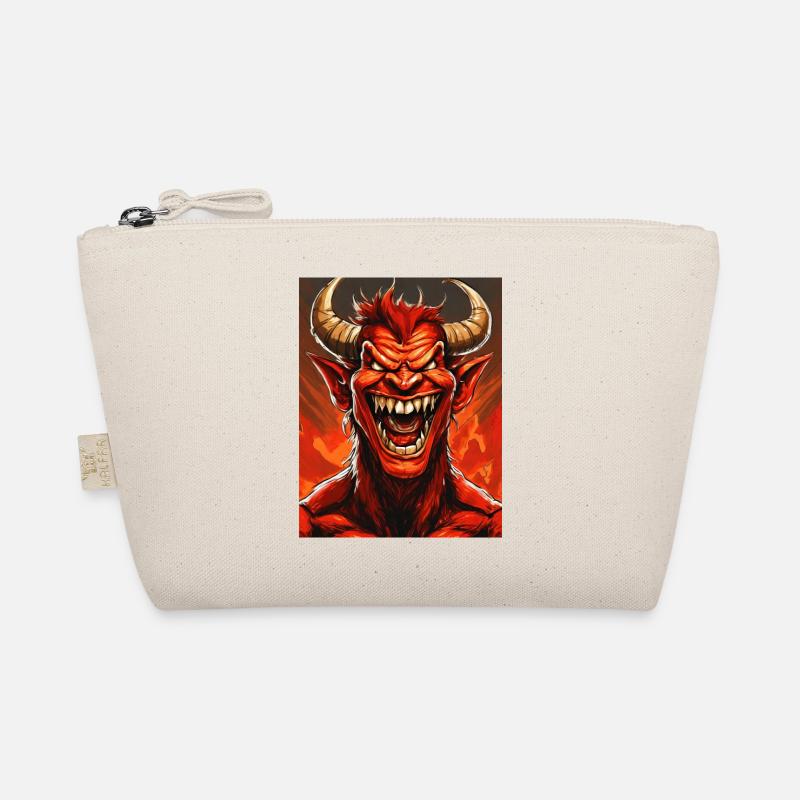 devil evil laugh smile monster dark horror scary Organic Pouch