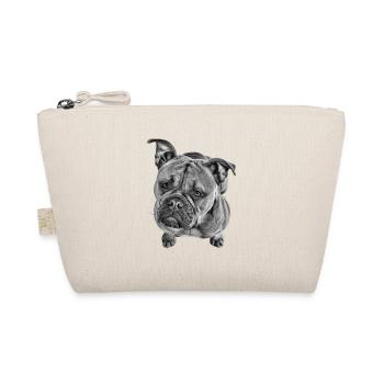 Bulldogge Old English Bulldogge Hund Hunde - Bio-Täschchen - Natur - Vorne