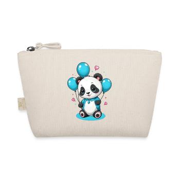 Cute Panda Bear - Organic Pouch - nature - Front
