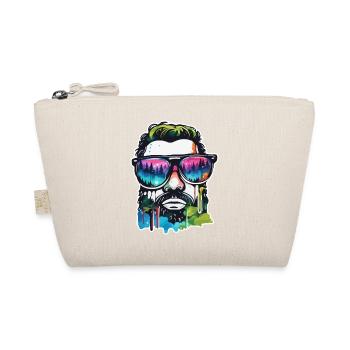 Sunglasses / Man / Forest / Portrait / Guy - Organic Pouch - nature - Front
