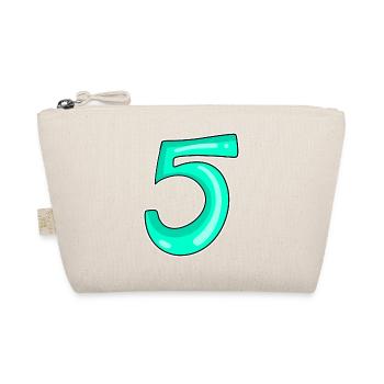 5 Number Number Motif - Organic Pouch - nature - Front