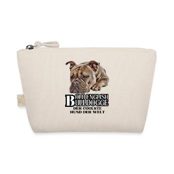 Bulldogge Old English Bulldogge Hund Hunde - Bio-Täschchen - Natur - Vorne