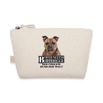 Bulldogge Old English Bulldogge Hund Hunde - Bio-Täschchen - Natur - Vorne