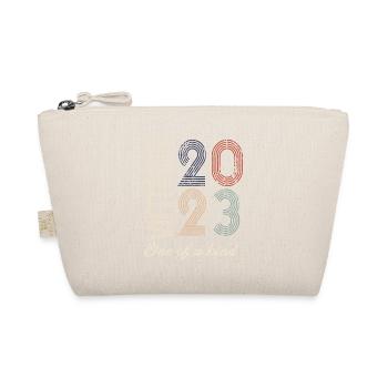 1st Anniversary 2023 - Vintage Retro Gift Idea - Organic Pouch - nature - Front