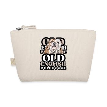OLD ENGLISH BULLDOG Hund Hunde Bulldogge - Bio-Täschchen - Natur - Vorne