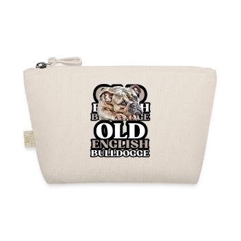 OLD ENGLISH BULLDOG Hund Hunde Bulldogge - Bio-Täschchen - Natur - Vorne