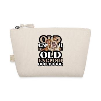 OLD ENGLISH BULLDOG Hund Hunde Bulldogge - Bio-Täschchen - Natur - Vorne