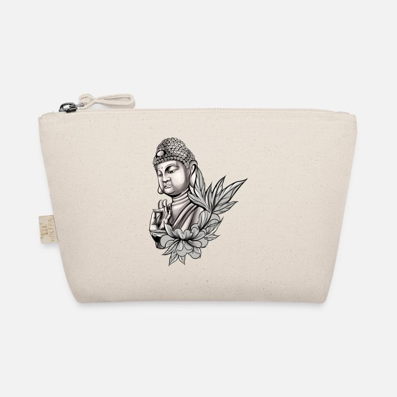 Buddha Mönch Namaste Buddhismus I Geschenk Bio-Täschchen