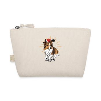 I Love My Sheltie - Organic Pouch - nature - Front
