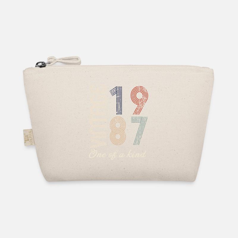 37. Geburtstag 1987 - Vintage-Retro-Geschenkidee Bio-Täschchen