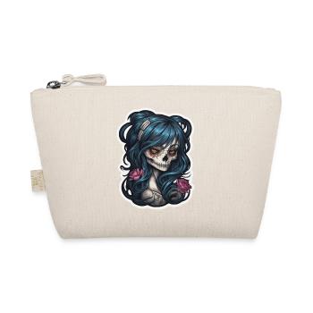 Tattoo Girl Skull Print - Organic Pouch - nature - Front