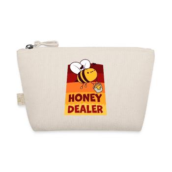 Honey Dealer Honey Merchant Cute Bees Beekeeper Quote - Organic Pouch - nature - Front