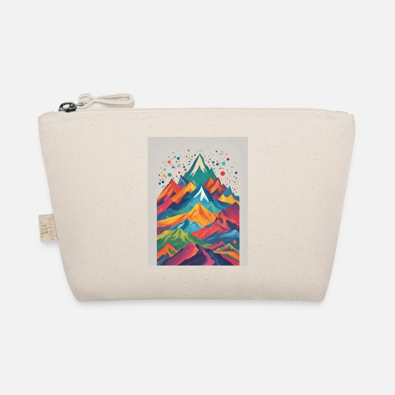 Berge bunt - Bio-Täschchen - Natur