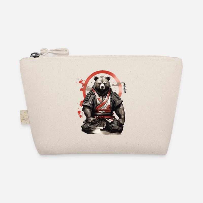 Samurai Bear: Nature’s Power and Warrior Spirit Organic Pouch