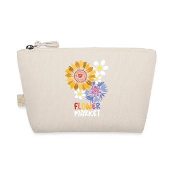 Flower Market Flowers Collage Colorful Colors Icon - Organic Pouch - nature - Front