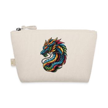 Colorful Chinese Dragon - Organic Pouch - nature - Front