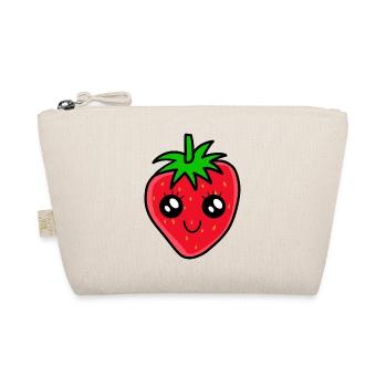 Erdbeere Beere Frucht Garten Kavaii Erdbeeren Obst - Bio-Täschchen - Natur - Vorne