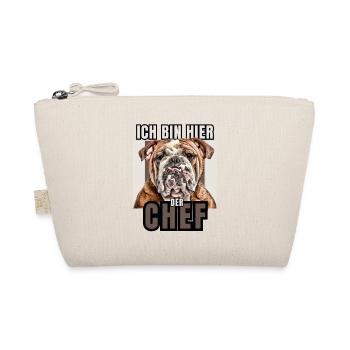 JE SUIS LE PATRON ICI CHIEN CHIENS Bullogy - Trousse biologique - nature - Devant