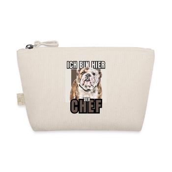 JE SUIS LE PATRON ICI CHIEN CHIENS Bullogy - Trousse biologique - nature - Devant