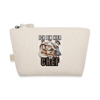 JE SUIS LE PATRON ICI CHIEN CHIENS Bullogy - Trousse biologique - nature - Devant