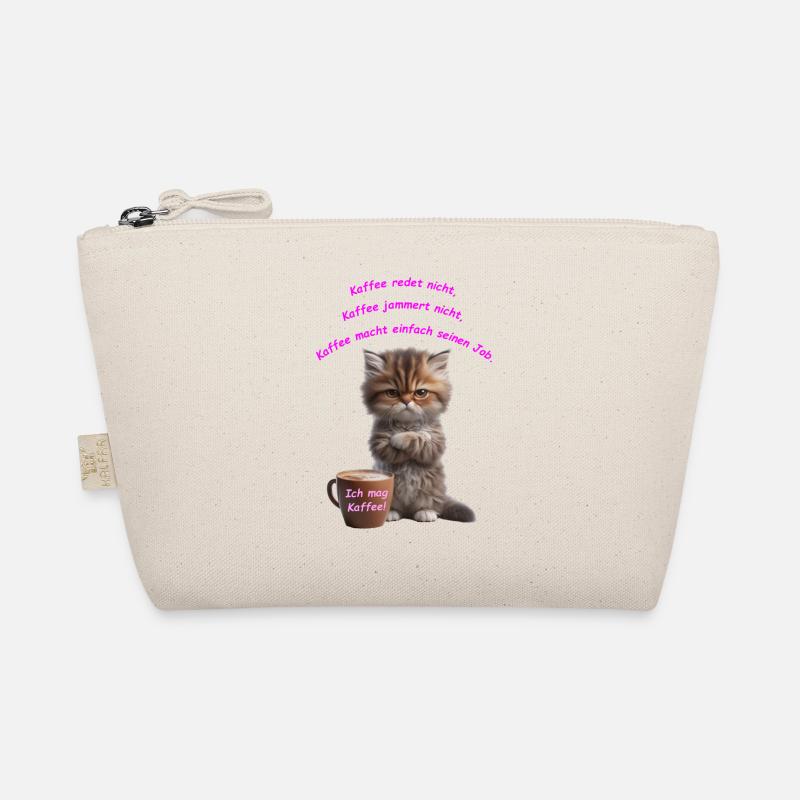 Cat Coffee ich mag kaffee - Bio-Täschchen - Natur