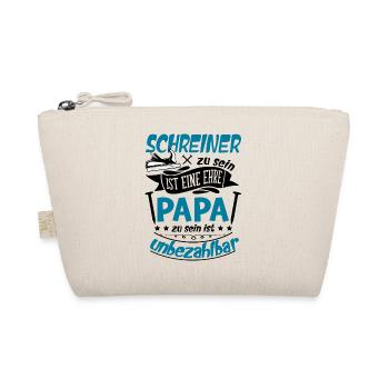 Schreiner Papa Handwerker Vatertag - Bio-Täschchen - Natur - Vorne