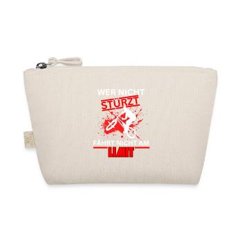 If you don't fall, you don't ride your BMX bike at the limit - Organic Pouch - nature - Front