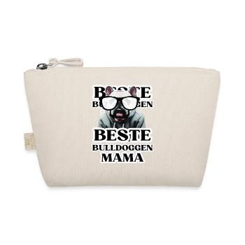 BESTE BULLDOGGEN Mama Hund BULLDOGGE Hunde - Bio-Täschchen - Natur - Vorne