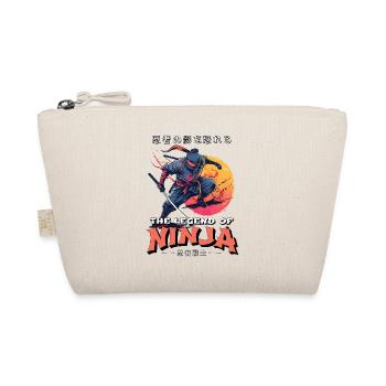Ninja Fighter Warrior Shinobi Japan Sword Katana - Organic Pouch - nature - Front