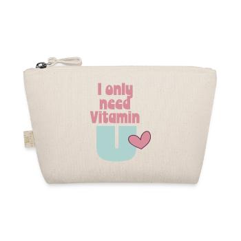 I only need Vitamin U - Bio-Täschchen - Natur - Vorne