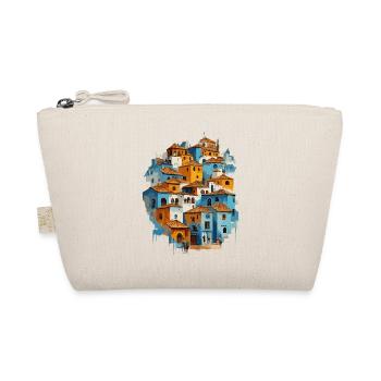 Village bleu avec tuiles orange - Trousse biologique - nature - Devant