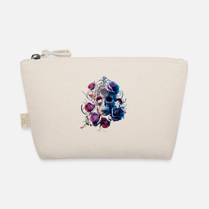 Skull and Roses Organic Pouch