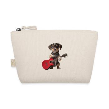 Dog Puppy Gitarre - Bio-Täschchen - Natur - Vorne