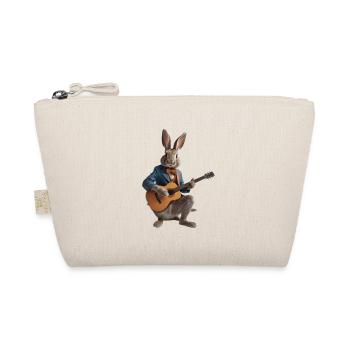 Hase Hase Gitarre - Bio-Täschchen - Natur - Vorne