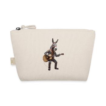 Graue Esel-Gitarre - Bio-Täschchen - Natur - Vorne
