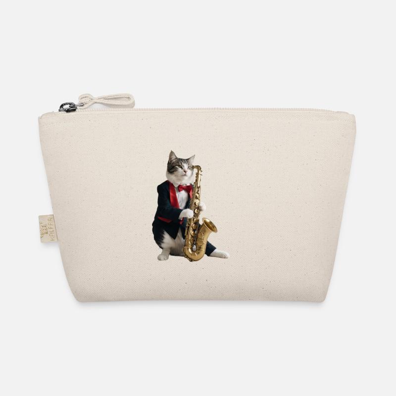 chat musicien saxophone Trousse biologique