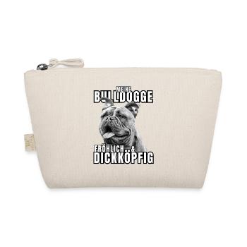 My BULLDOG cheerful & stubborn dog DOGS - Organic Pouch - nature - Front