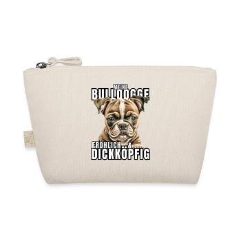 My BULLDOG cheerful & stubborn dog DOGS - Organic Pouch - nature - Front