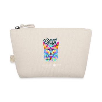 Goa Cat: LSD Adventure T-Shirt - Organic Pouch - nature - Front