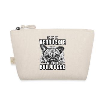 Je suis le FOU avec le chien bouledogue CHIENS - Trousse biologique - nature - Devant