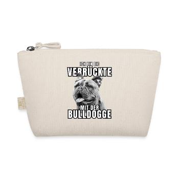I'm the CRAZY one with the bulldog dog DOGS - Organic Pouch - nature - Front